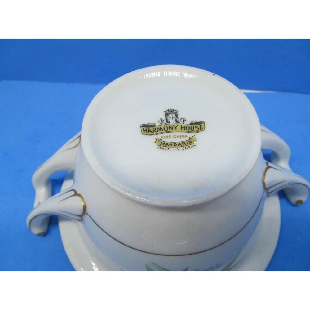 Harmony House  Mandarin Lidded Sugar Bowl In Good Condition  Vintage